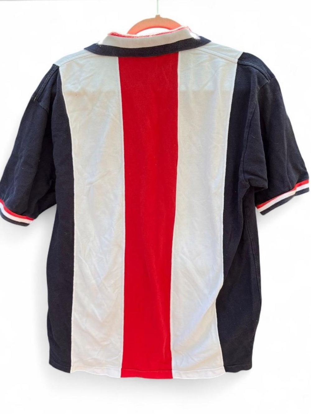 Vintage 90s Bear Brigade Striped Polo Shirt - Red/White/Navy - Picture 2 of 6